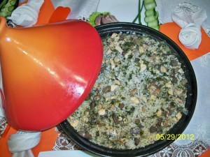 Green pilaf sau bakhsh, rețete de casă