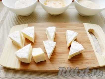 Fried brânză camembert - pregătiți pas cu pas de pe fotografie