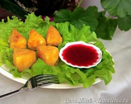 Fried brânză camembert, rețetă cu o fotografie