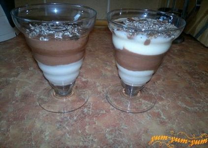 Jelly din smântână și cacao - rețetă lapte avian cu fotografie
