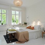 30 Modern belső svéd hálószoba, pro merített