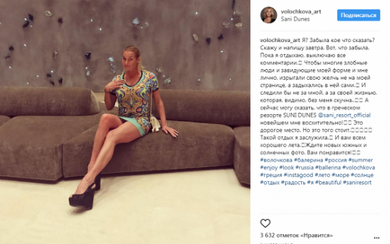 Anastasia Volochkova vágott vissza, hogy kritika az ő alakja és a zsineg - showbiznisz on