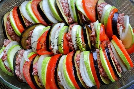 Padlizsán zöldségek és húsok - lépésről lépésre recept fotókkal, különböző
