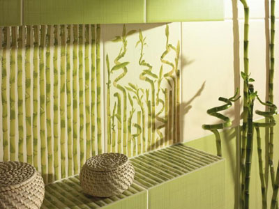 Bamboo în interiorul bucătăriei