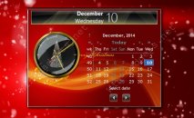 Black calendar - чорний календар на робочий стіл