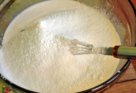 Palacsinta tejfölös - egy lépésről lépésre recept fotók (palacsinta) Palacsinta tejföllel - lépésről lépésre recept fotók