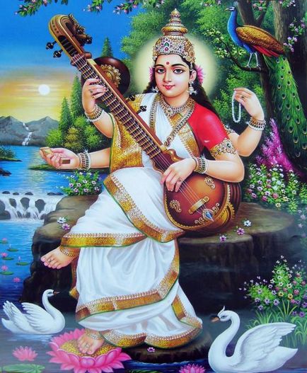 Богиня Сарасваті мантри, Янтра і знання про богиню індуїзму