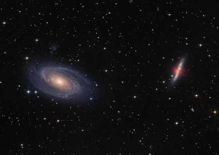 A legtöbb vselennayapristalny Tekintettel a „robbanó” galaxis