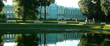 Tsarskoye Selo - Puskin, Catherine Park, a történelem folyamán, helyét, leírását, fotók,