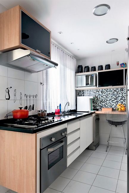 Bucătărie alb-negru - 50 de fotografii și 11 sfaturi de design