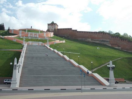 Чкаловська сходи, нижній новгород, росія опис, фото, де знаходиться на карті, як дістатися