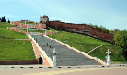 Scările Chkalovskaya din Novgorodul de Jos 2
