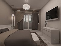 Дизайн інтер'єру спальні - ціни, замовити дизайн-проект спальні в квартирі недорого