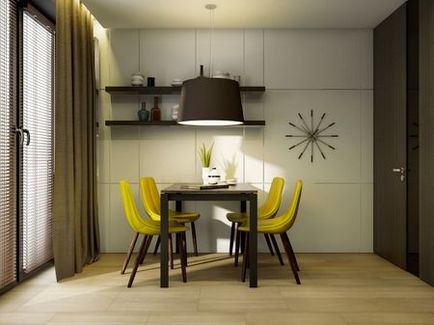 Дизайн і кольору столових груп для кухні в інтер'єрі