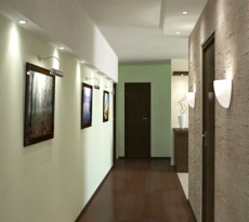 Tervezés folyosó Hruscsov belsővel és fotók