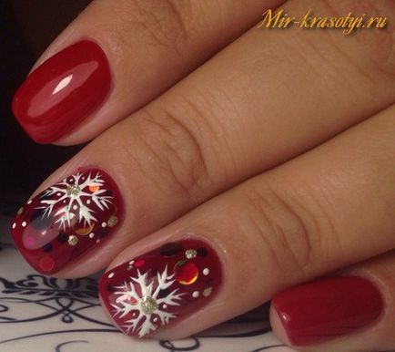 Nail design az új évben 2018 (2018) Nail design az új 2018
