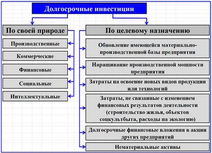 Componența investițiilor financiare pe termen lung, caracteristicile și contabilitatea