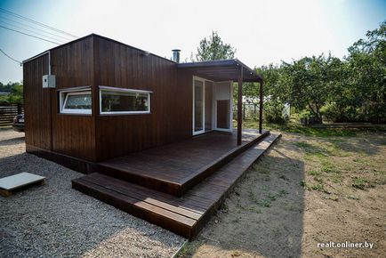Casa-container, ca o alternativă la cabana de vară obișnuită (32 fotografii) - trinitate