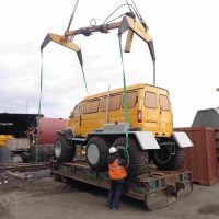 Livrarea de bunuri în Chukotka, transporturi prefabricate de containere