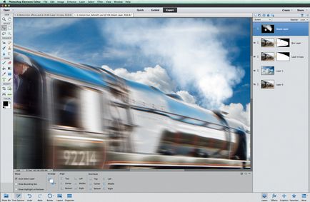 Blur efect în mișcare în Photoshop