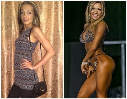 Ekaterina uzmanova înainte și după aceea a crescut modelul ei de fitness