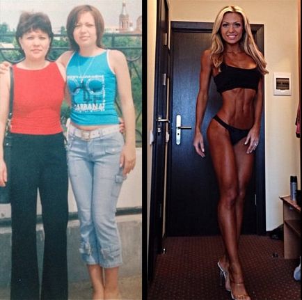 Ekaterina uzmanova înainte și după aceea a crescut modelul ei de fitness