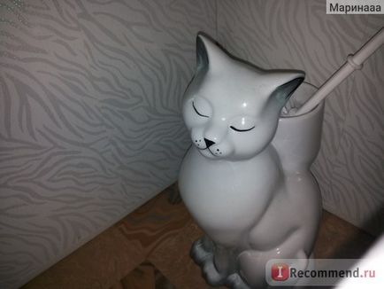 Йоржик для унітазу кіровський Будфарфор кішка - «кішечка - йоржик для унітазу! Оригінальна і корисна