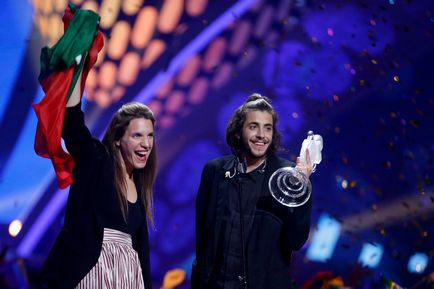 Eurovision 2017 híresség reakció a győzelem Portugália