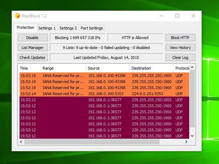 Firewall-uri (peerblock) - controlați conexiunile de rețea ale calculatorului dvs.!