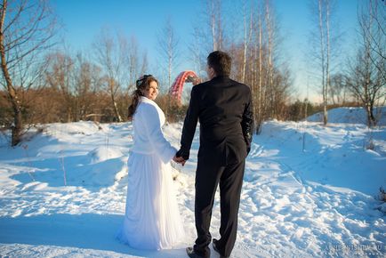 Fotograf pentru o nuntă în timpul iernii