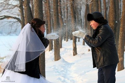 Photo ötletek téli esküvői