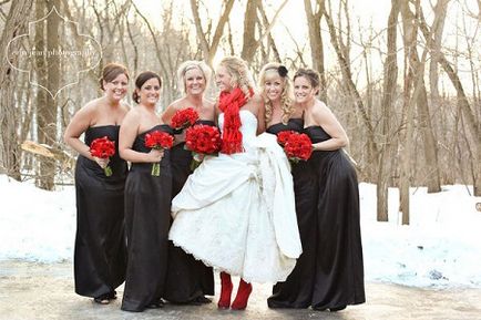Idei pentru fotografii de nunta in timpul iernii