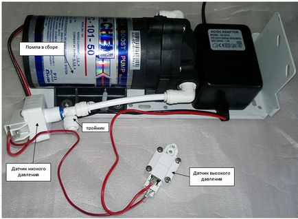 Instrucțiuni pentru instalarea unei pompe pentru osmoza inversă