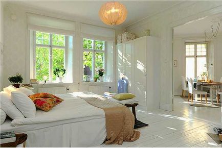Interiorul dormitorului în stil scandinav - farmecul designului nordic