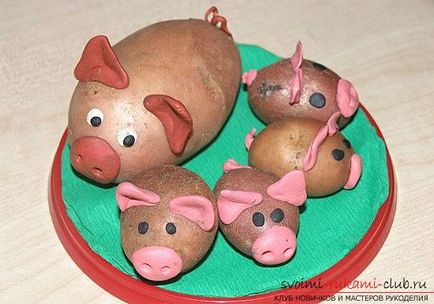 Articole interesante și simple din cartofi pentru copii cu mâinile lor, cu fotografie și descriere