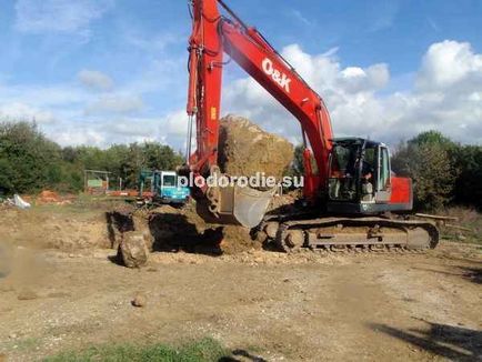 Utilizarea excavatoarelor cu o găleată pivotantă pentru construcția de proiecte permaculturale