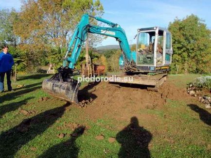 Utilizarea excavatoarelor cu o găleată pivotantă pentru construirea de proiecte permaculturale