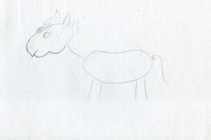 Як намалювати конячку олівцем поетапно веселі замальовки тварин