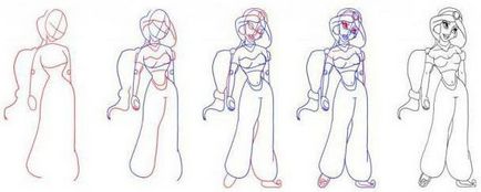 Cum de a desena o prințesă Disney pas cu pas instrucțiuni