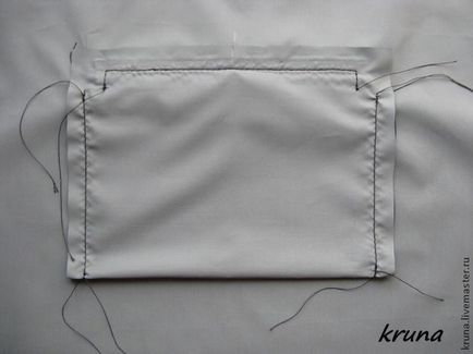 Як правильно обробити на підкладці сумки прорізна кишеня з накладної шкіряною рамкою - ярмарок
