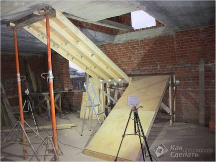 Як зробити опалубку для сходів - будівництво сходовій опалубки
