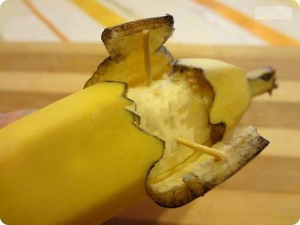Як зробити собаку з банана))