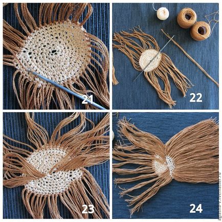 Як зробити волосся з ниток текстильної ляльки - ярмарок майстрів - ручна робота, handmade