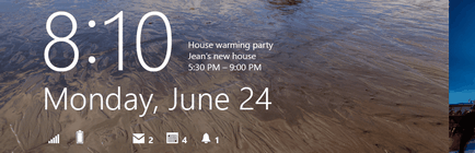 Cum să ascundeți mementourile zilelor de naștere ale persoanelor de contact de pe ecranul de blocare din Windows 8