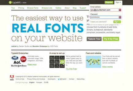 Cum se adaugă noi fonturi pe site-ul dvs. cu ajutorul serviciului tipkit, utilizabilitate