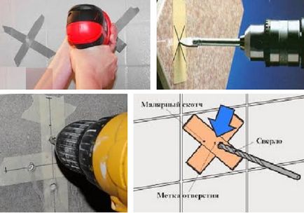 Як свердлити кахельну плитку балеринки