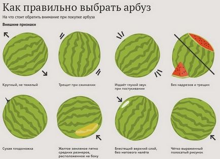 Cum de a alege pepene verde corecte și dulce