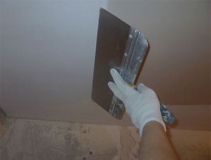 Cum de a nivel de plafon pentru pictura - tehnologie, cum să procesați în mod corespunzător și șape