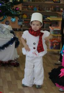 Costum de Snowman