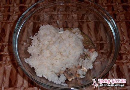 Olajban szelet legjobb receptek rizs, búzadara, burgonya